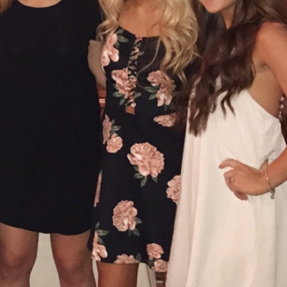 black floral dress (worn once)